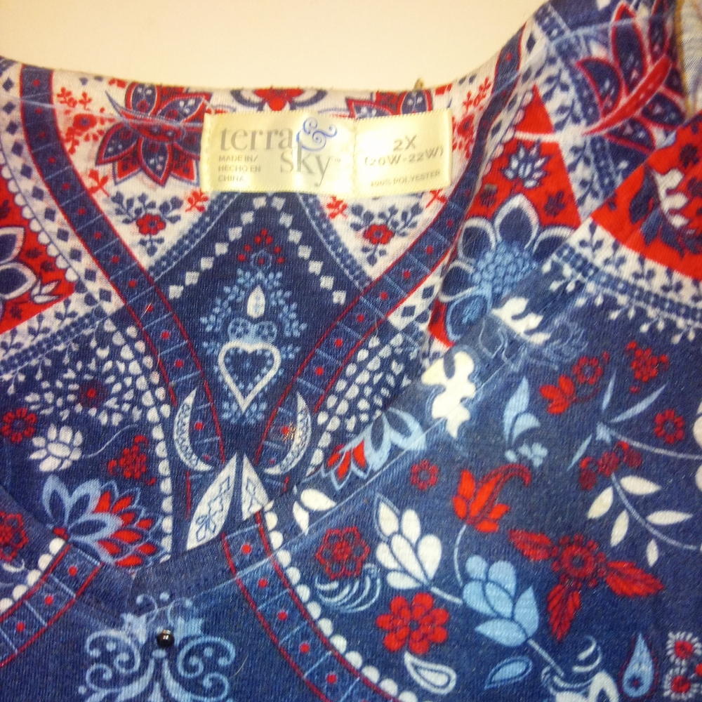 Terra & Sky Multicolor Floral Blouse